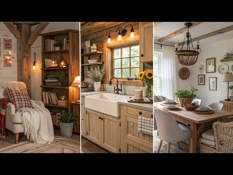 Warm & Cozy Small Farmhouse Decor Ideas | Beautiful Small Country Interiors.