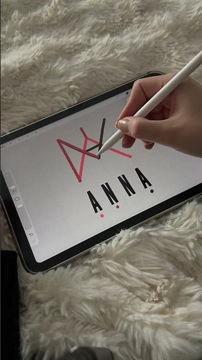 Creative Name Logo Design with Procreate: Transforming ANNA into Art #letterlogo #tattooideas
