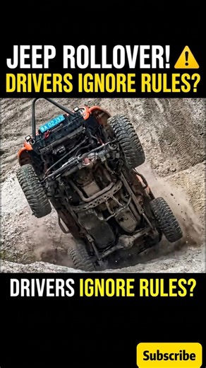 JEEP ROLLOVER! 😱 Why Following Rules is CRITICAL #shorts