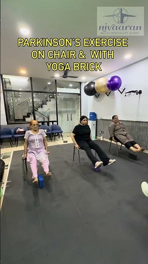 Parkinson's Exercises on Chair with Yoga Brick!!