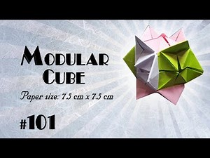 Origami Modular Cube Tutorial (How to make)