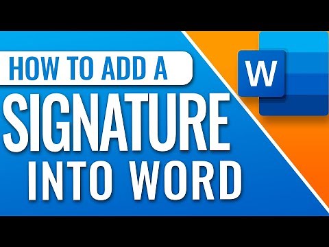 How To Add Signature In Word