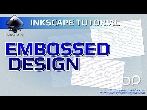 CREATE An Embossed/Bump Design In INKSCAPE