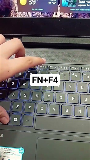 HOW TO TURN ON/OFF KEYBOARD LIGHT IN HP VICTUS #tips #hpvictus #toturial