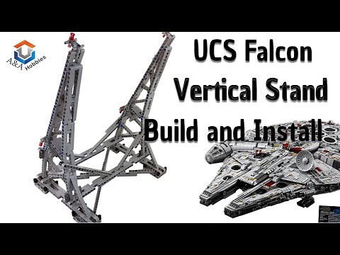 UCS Millennium Falcon Vertical Stand Build and Install Tutorial!! (Efferman Vertical Stand MOC)