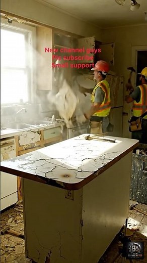 Marble 😱🤯Countertop Kitchen Makeover | Full Timelapse