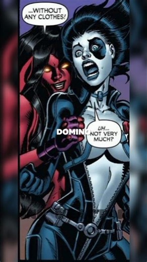 When Red She Hulk Cought Domino Off gaurd 😲#marvel #hulk #comics