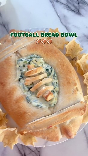 74 reactions | FOOTBALL BREAD BOWL  Still need to whip something...