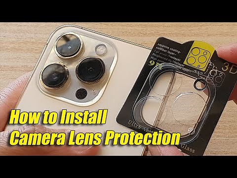 How to Install Camera Lens Protection Cover on iPhone 13/13 Pro/13 Mini/13 Pro Max
