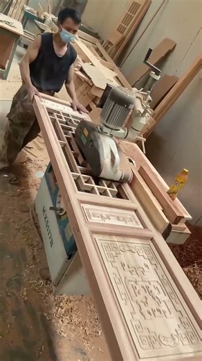 Door frame sanding process #shorts