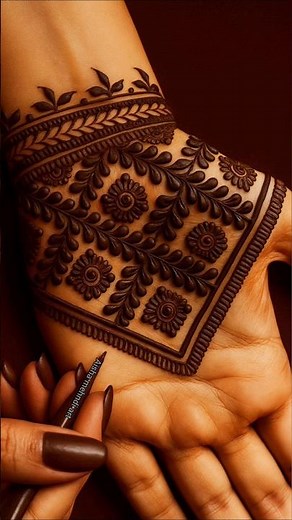Simple Arabic Mehndi Design | Easy Mehndi Tutorial 2025 ♥️✨