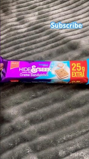 Hide & Seek || Creme Sandwich || Vanilla || Unboxing || Eat & Play #shorts #asmr