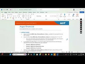 Word Module 8 SAM Project 1a Argos Financial | COLLABORATING ON A MEMO WITH CHARTS #illustratedword