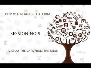 PHP TUTORIAL FOR BEGINNERS 9 DISPLAY THE DATA FROM THE TABLE IN PHP