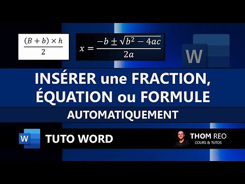 Write a Fraction, Equation or Mathematical Formula with Word - Training