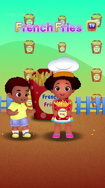 Food Alphabet - F for French Fries #Shorts #ChuChuTV #NurseryRhymes #learningsongs #ChuChuTV100M