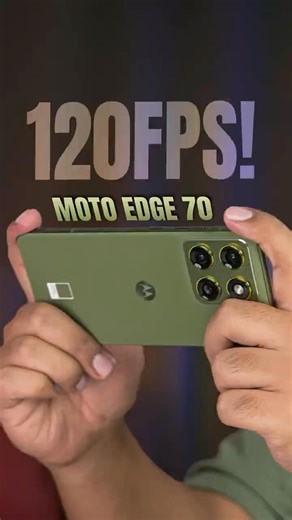 Moto Edge 70 Gaming Test 🔥 120FPS in BGMI! #shorts #gaming #motoedge70
