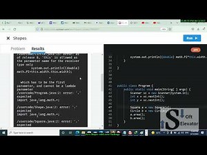 Java Classes Shapes SoloLearn Problem project or Challenge