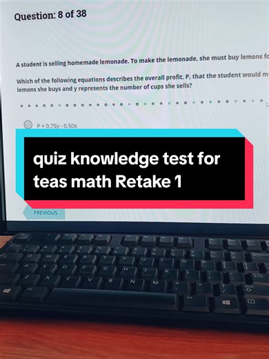 quiz knowledge test for teas math Retake 1 Actual questions available#Prenursing #NursingStudent #FutureNurse #NursingSchool #NursingJourney