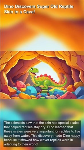 Dino Discovers Super Old Reptile Skin in a Cave!