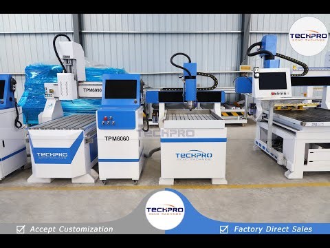 TechPro TPM6060 Small Cnc Router Machine Working Test