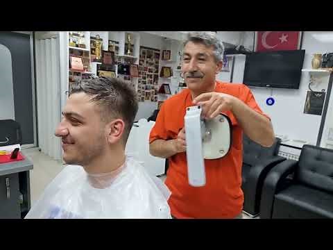 ASMR CRAZY RELAXING HAIR TRIMMING , MASSAGE AND SKIN CARE WITH TURKISH BARBER MUNUR ONKAN