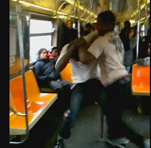Damn: Boy Goes Lex Luger On The Train!
