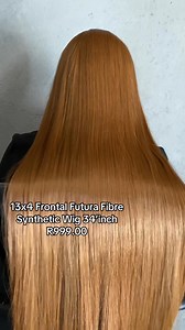 6.5K views · 29 reactions | ✨ 34” Brown Highlight /Ginger – 13x4 Frontal Synthetic Wig – R999.00 Transparent lace frontal synthetic wig ️Heat-resistant – can be straightened or curled  How to place an order: Visit our website (link in bio or comments) Nationwide delivery available | Frontal Synthetic Wigs | Facebook