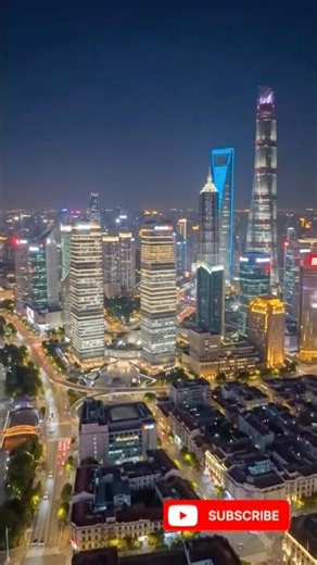 You’re in Shanghai at Night 🏙️😍 #Shanghai #CityLights #Travel