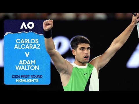 Carlos Alcaraz v Adam Walton Highlights | Australian Open 2026 First Round