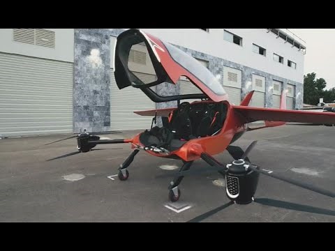 Electric flying vehicle the AIR, makes it's auto show debut