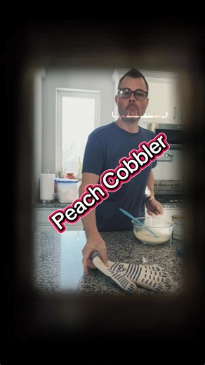 Me making a homemade peach cobbler from scratch 🍑🥧 Who wants a slice? 😋. PLEASE NOTE - use a 16oz can of peaches and SELF RISING FLOUR. I forgot to say self rising. 🤣😂 #fyp #foryou #viral #FoodTok