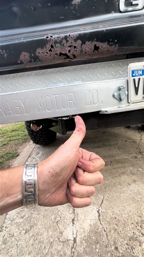 DIY Trailer Hitch Storage Solution for Squarebody Truck Bed
