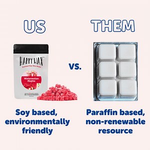 How Happy Wax stacks up against other home fragrance options! Average Cost = $17 vs. $25 Melt Time = 200 hours vs. 60 hours ⏰ Happy Wax: 100% All Natural Soy Wax 🌱 Essential Oil-Infused 💐 Made in the USA 🇺🇸 Free Shipping $35 ! Try out NEW fragrances—mix & match them to find the perfect unique scent! 👌 👉 HappyWax.com/pages/classic-wax-warmer-48-hour-sale | Happy Wax