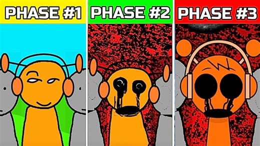 Incredibox Sprunked - 第 1 阶段 VS 第 2 阶段 VS 第 3 阶段