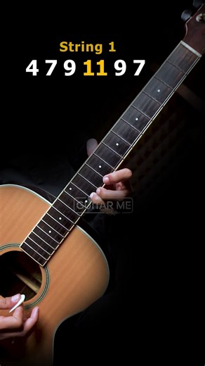 1 String Wiz Khalifa See You Again Guitar Tutorial #guitartutorial #music #shorts #fyp