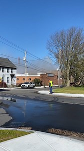 #NEW - More video from the mill fire at 1 Middle Street in Fall River that broke out after 8am. The vacant Algonquin mill was part of the Duro Textile properties that ceased operations in 2016. (Video courtesy of Paul DaSilva) | Fall River Development News