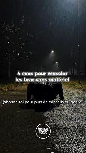 4 exercices sans matériel pour muscler les bras à la maison.