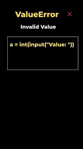 5.1. ValueError: Value Mismatch | Python Error Fix #python #coding