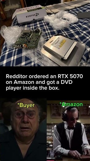 Amazon RTX 5070 Buyer Gets a DVD Player Instead