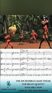 The Incredibles Main Theme for Brass Quintet 🎺 #brassquintet #arrangement #theincredibles #trumpet