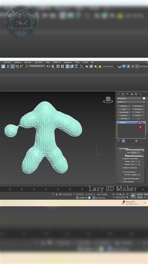 How to use BlobMesh Modifier in 3ds Max. #3d #3dmodeling #3dsmax #3dart #3dmodelingtutorial