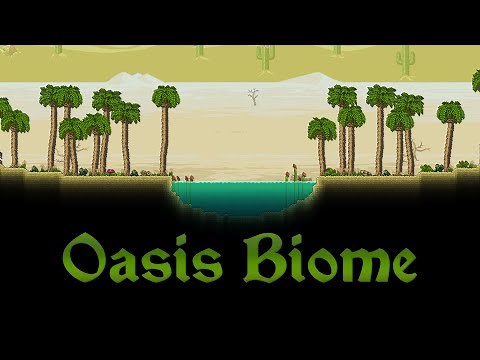 Oasis biomes in Terraria 1.4