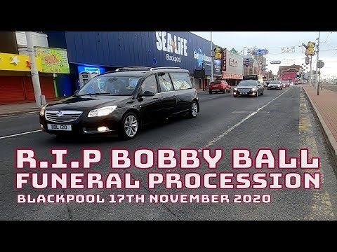 funeral procession for Bobby Ball : Blackpool Tower
