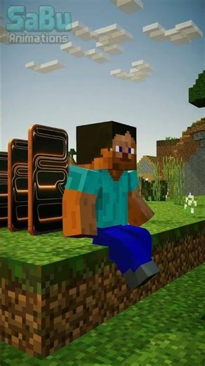 📱😱Minecraft iPhone 17 Domino Knocks Steve Into the Ocean!