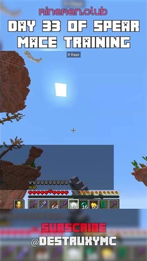 Day 33 of Spear Mace Training #minecraft #minecraftpvp #bestminecraftclips #gaming #pvp