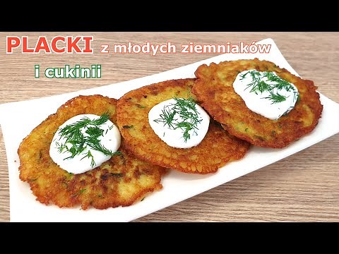 Szybkie placki z cukinii i ziemniaków 🥒 przepyszna i tania przekąska lub obiad 👍 idealne na lato