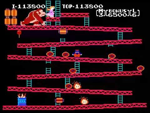 Donkey Kong Classic 1981 - Arcade Gameplay (SNES)