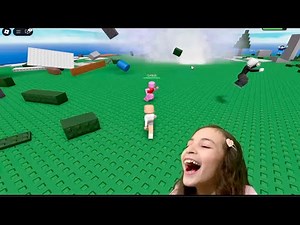 Roblox Natural Disaster Survival - Running and Climbing!