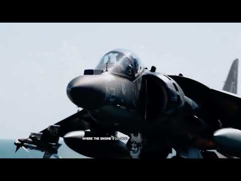 US AV-8B Harrier II: Insane Vertical Takeoff Over Water!